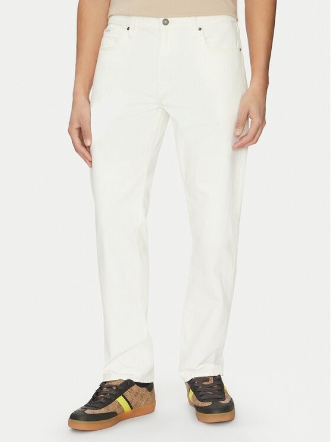 Guess Jeans Jeansy M5GA1B D5OC1 Beżowy Straight Fit