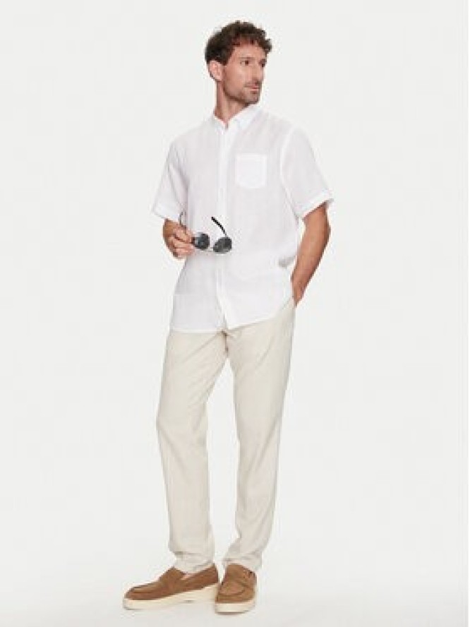 Bugatti Koszula 9450 58540A Biały Regular Fit