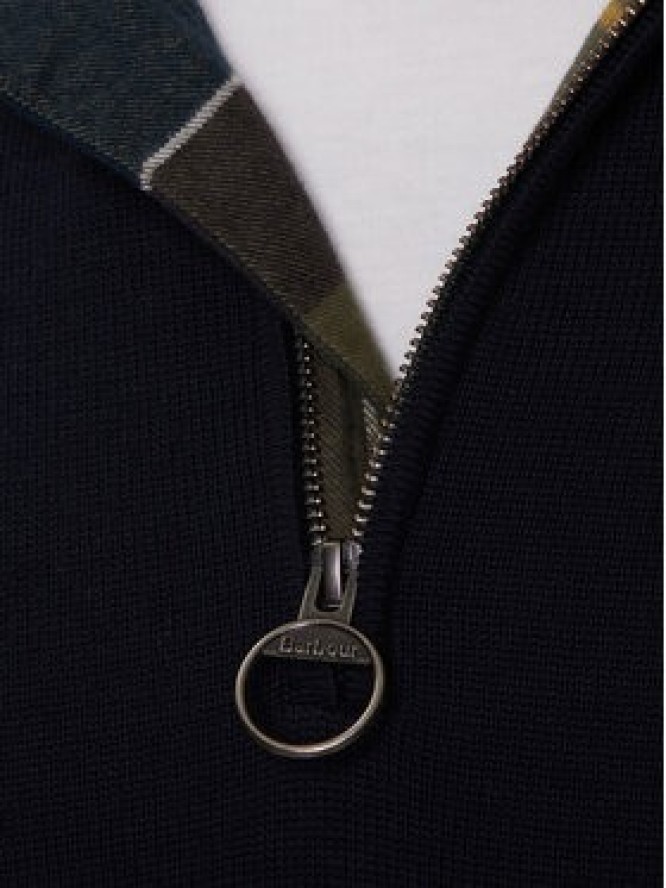 Barbour Sweter Half Zip MKN1074NY91 Granatowy Regular Fit