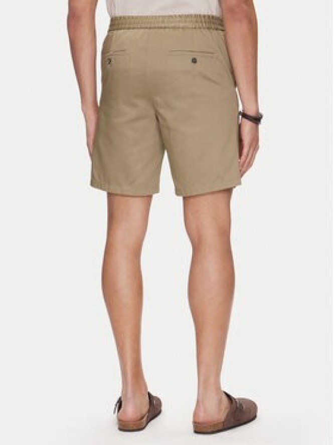 AMI Paris Szorty materiałowe HSO303.CO0103 Khaki Regular Fit