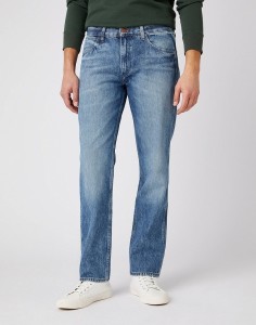 MĘSKIE SPODNIE JEANSOWE WRANGLER GREENSBORO STONE EROSION W15QSF667 112141198
