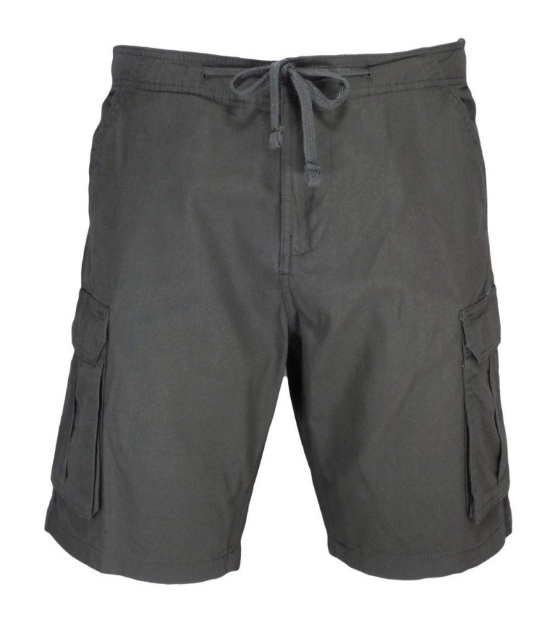 Spodnie Męskie, Szare Szorty, Krótkie, Bojówki, Bawełniane, Casualowe -BRAVE SOUL