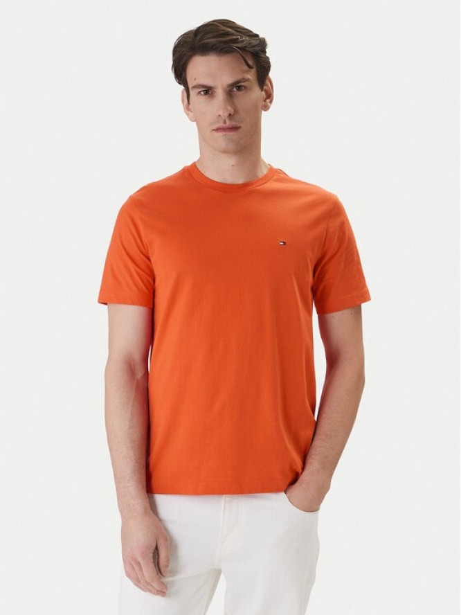 Tommy Hilfiger T-Shirt Ess Seasonal MW0MW39995 Pomarańczowy Regular Fit