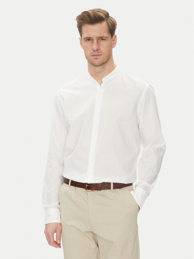BOSS Koszula H-Joe-Standup-252 50539209 Biały Regular Fit