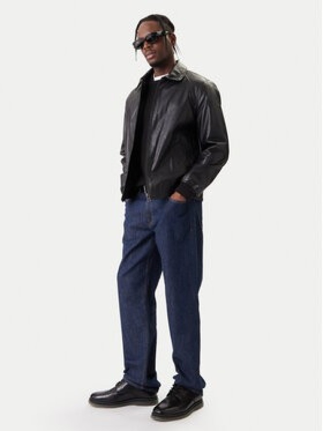 Guess Kurtka z imitacji skóry M6RL0A WJ260 Czarny Regular Fit