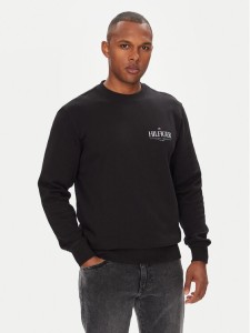 Tommy Hilfiger Bluza Stacked MW0MW39376 Czarny Regular Fit