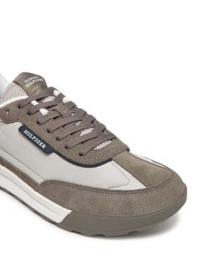 Tommy Hilfiger Sneakersy Retro Runner Nylon Mix FM0FM05523 Beżowy
