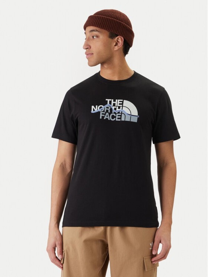 The North Face T-Shirt Mountain Line NF0A8GUX Czarny Regular Fit