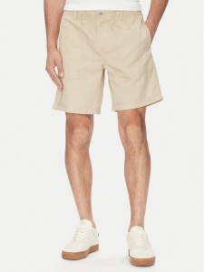 Calvin Klein Jeans Szorty materiałowe J30J327300 Beżowy Regular Fit