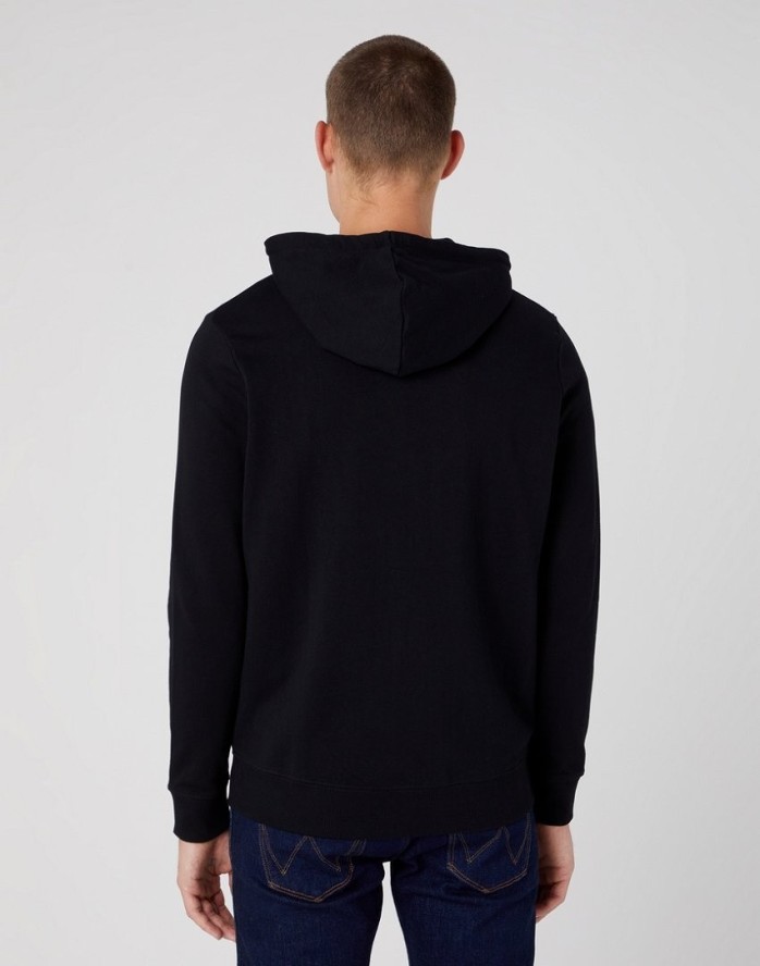WRANGLER ZIP THRU HOODIE MĘSKA BLUZA LOGO W664HA100 112320252