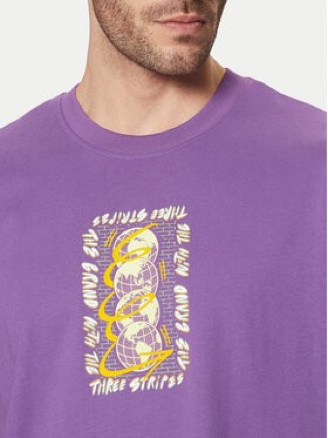 adidas T-Shirt Trefoil Series JP4498 Fioletowy Regular Fit