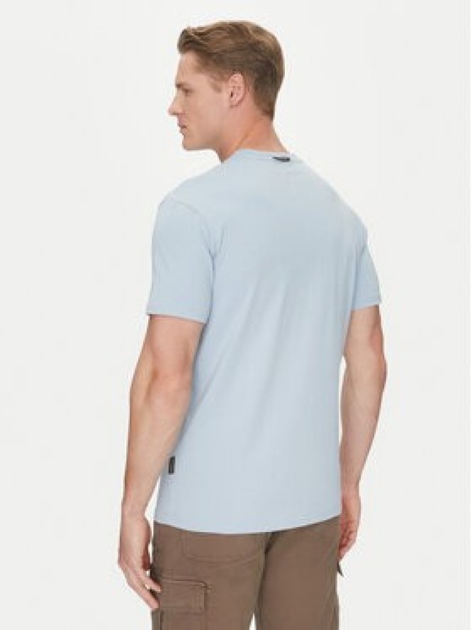 Napapijri T-Shirt S-Bollo NP0A4I3C Błękitny Regular Fit