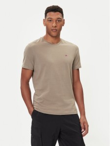 Napapijri T-Shirt Salis NP0A4H8D Beżowy Regular Fit