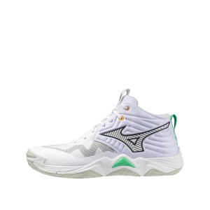 Buty do siatkówki Mizuno Wave Momentum Elite Mid Białe
