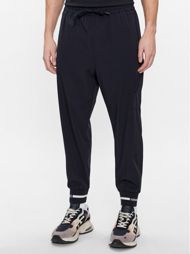 Armani Exchange Spodnie dresowe 3DZPL2 ZN3GZ 1583 Granatowy Regular Fit