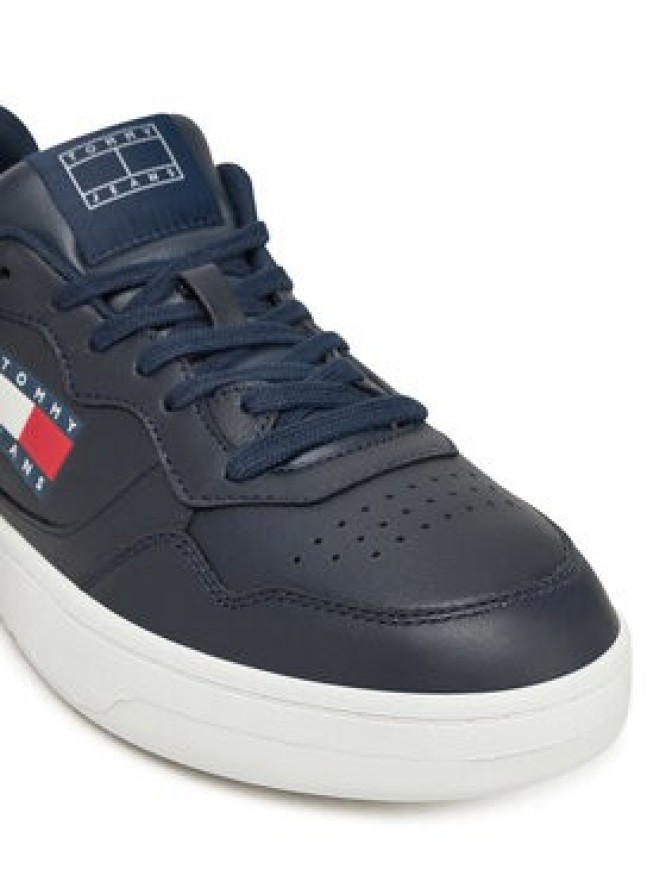 Tommy Jeans Sneakersy (New) Tjm Cupsole Leather Ess EM0EM01443 Granatowy