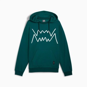 Bluza z kapturem męska Puma JAWS CORE 2.0 w kolorze zielonym, rozmiar S