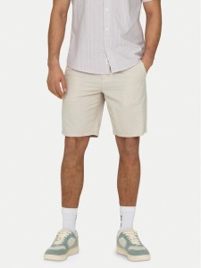 Only & Sons Szorty materiałowe Leo 22028301 Beżowy Regular Fit