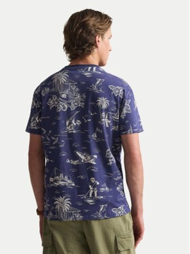 Polo Ralph Lauren T-Shirt 710B16619001 Granatowy Slim Fit