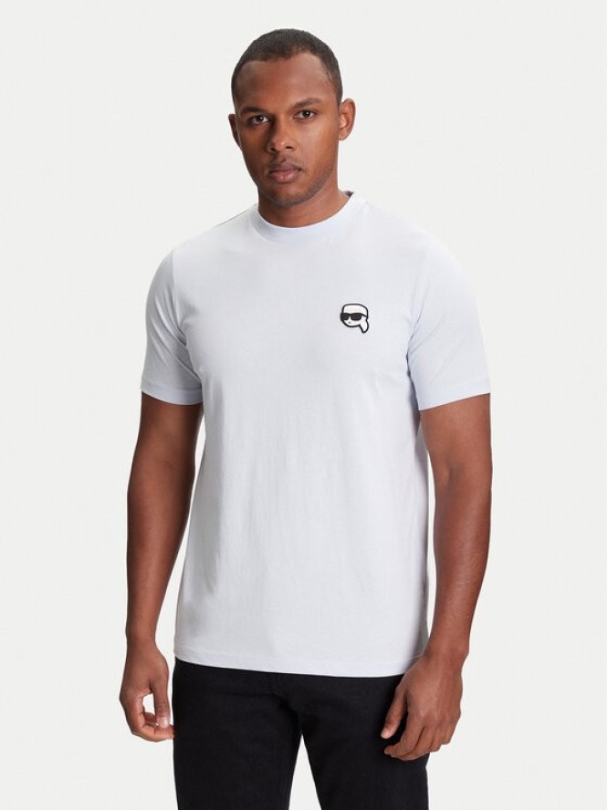 KARL LAGERFELD T-Shirt 755710 553224 Turkusowy Slim Fit