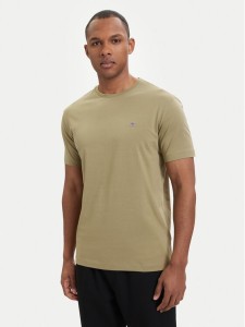 Gant T-Shirt Shield 2003184 Zielony ciemny Regular Fit