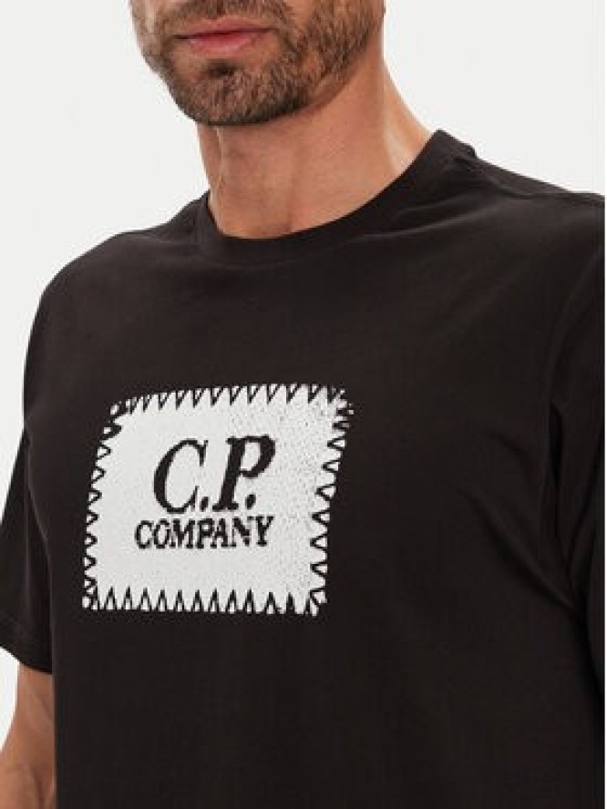 C.P. Company T-Shirt RCCMTS723A005100W Czarny Regular Fit