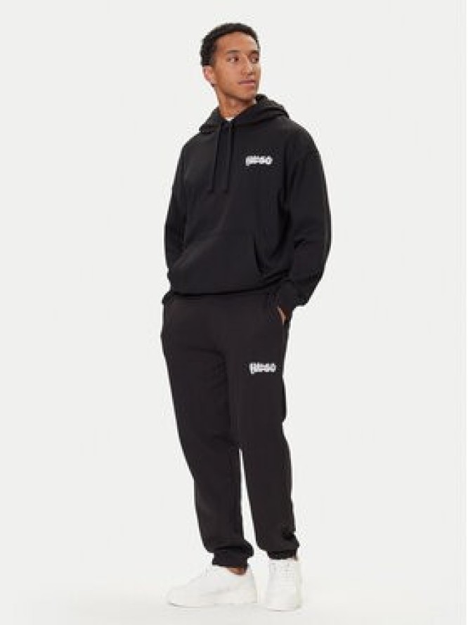 HUGO Bluza Nyrohood 50549212 Czarny Loose Fit