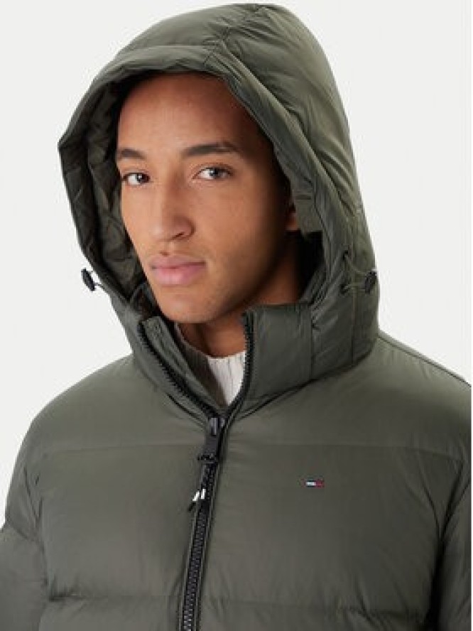 Tommy Jeans Kurtka puchowa Essential DM0DM19786 Zielony Regular Fit