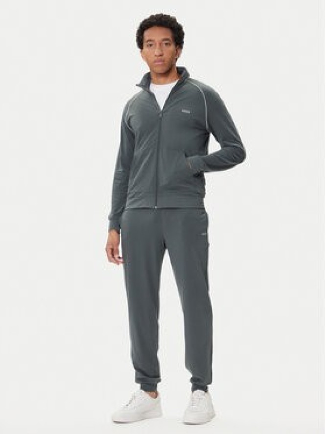 BOSS Bluza Mix&Match 50515307 Zielony Regular Fit