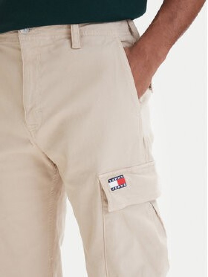 Tommy Jeans Spodnie cargo Otis DM0DM22403 Beżowy Regular Fit