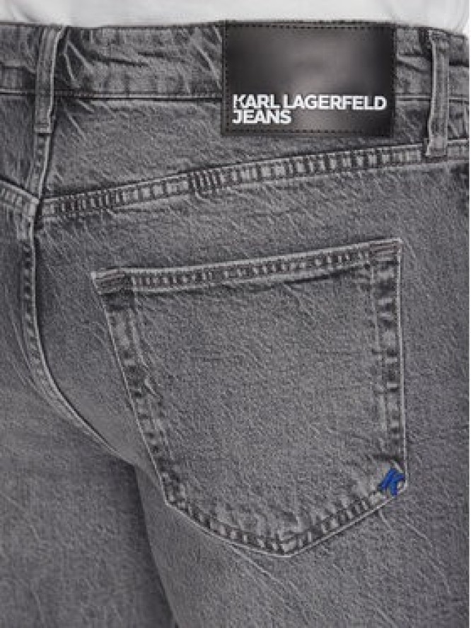 Karl Lagerfeld Jeans Szorty jeansowe A2M10082 Szary Slim Fit