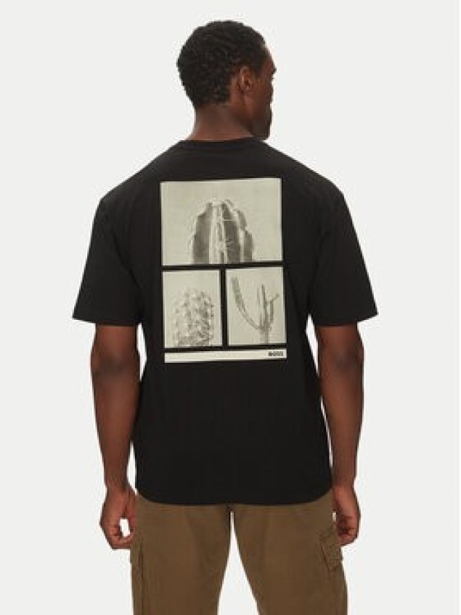 BOSS T-Shirt Te_Surfaceshort 50534925 Czarny Relaxed Fit