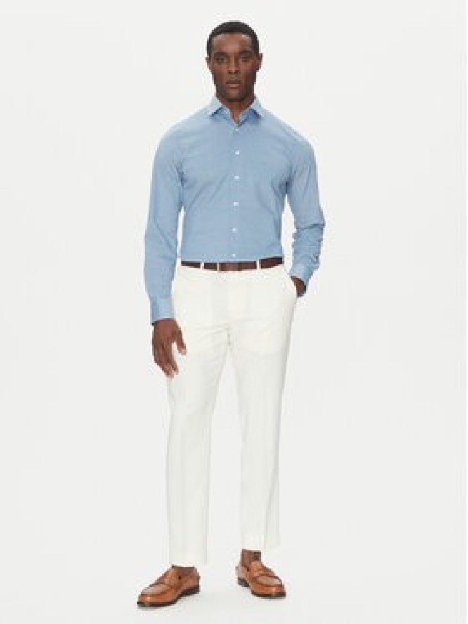 Michael Kors Koszula MD0MD91392 Niebieski Slim Fit