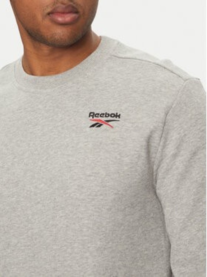 Reebok Bluza Logo Crew 100221789 Szary Regular Fit