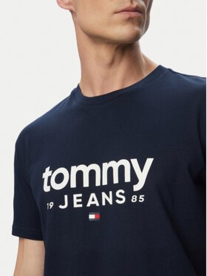 Tommy Jeans T-Shirt Graphic DM0DM23376 Granatowy Slim Fit