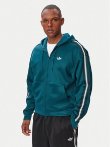 adidas Bluza adicolor Spacer KS7423 Zielony ciemny Oversize