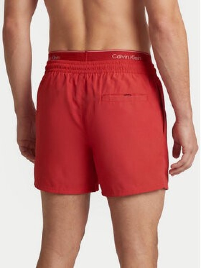 Calvin Klein Swimwear Szorty kąpielowe LV00N61024 Czerwony Regular Fit