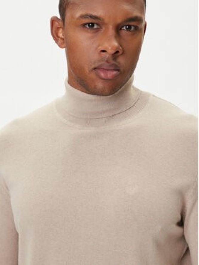 Bugatti Golf 7700-85520D Beżowy Regular Fit