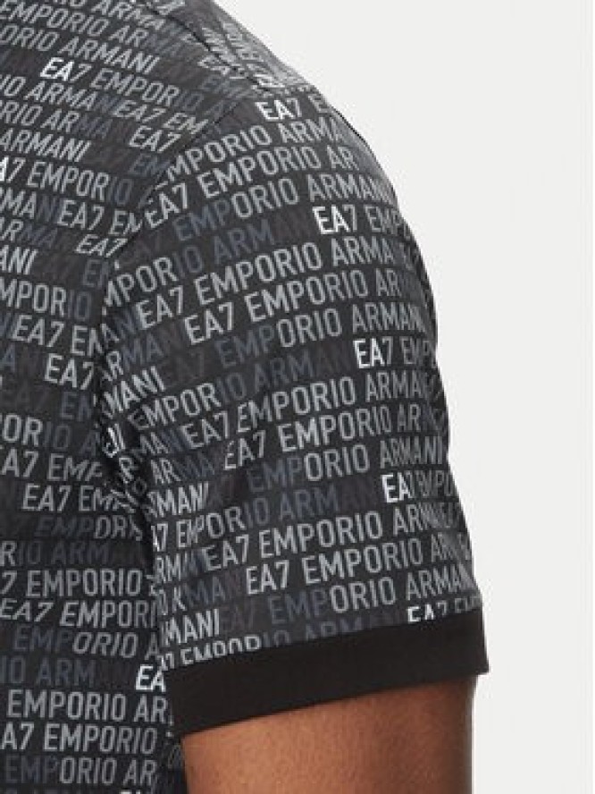 EA7 Emporio Armani T-Shirt 7M000208 AF12874 UC001 Czarny Regular Fit