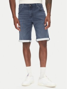 Mustang Szorty jeansowe Chicago Z 1016351 Niebieski Slim Fit