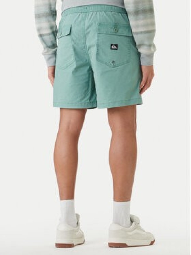 Quiksilver Szorty materiałowe Taxer Fatigue EQYWS03897 Zielony Regular Fit