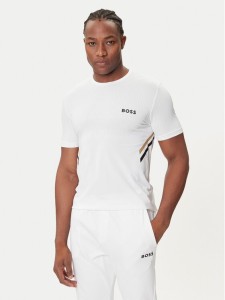 BOSS T-Shirt Tech TOC 50543329 Biały Slim Fit