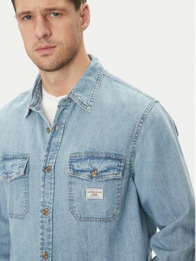 Guess Jeans Koszula jeansowa M5GH56 D5M82 Niebieski Regular Fit