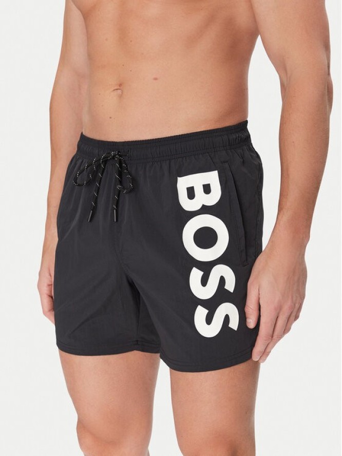 BOSS Szorty kąpielowe Octopus 50514502 Czarny Regular Fit