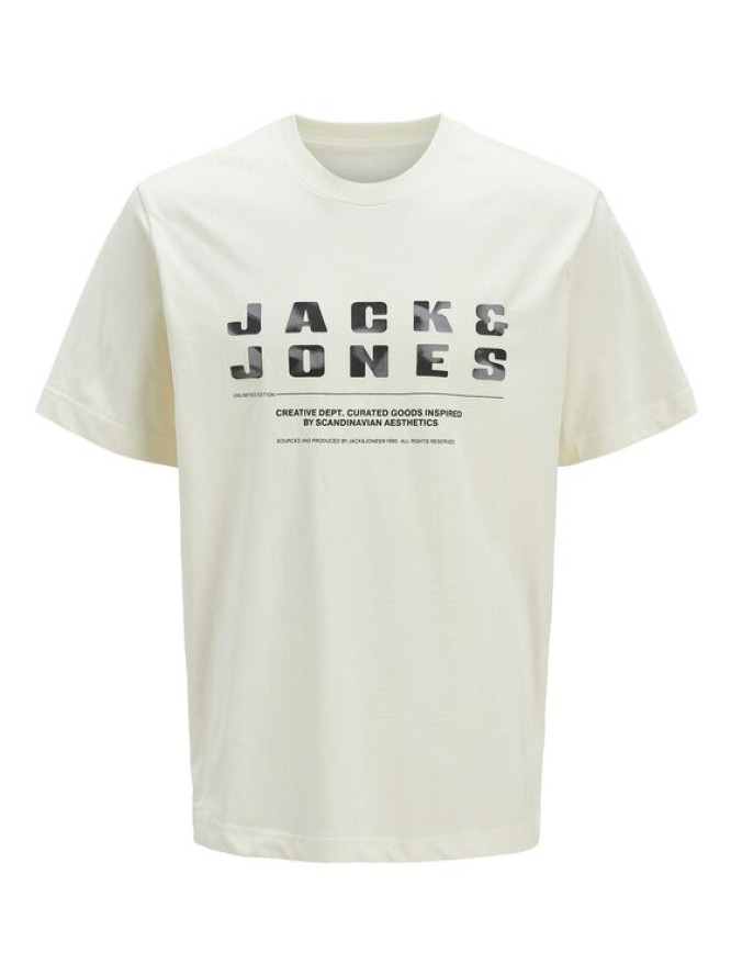 Jack & Jones T-Shirt Recharge 12274716 Beżowy Relaxed Fit