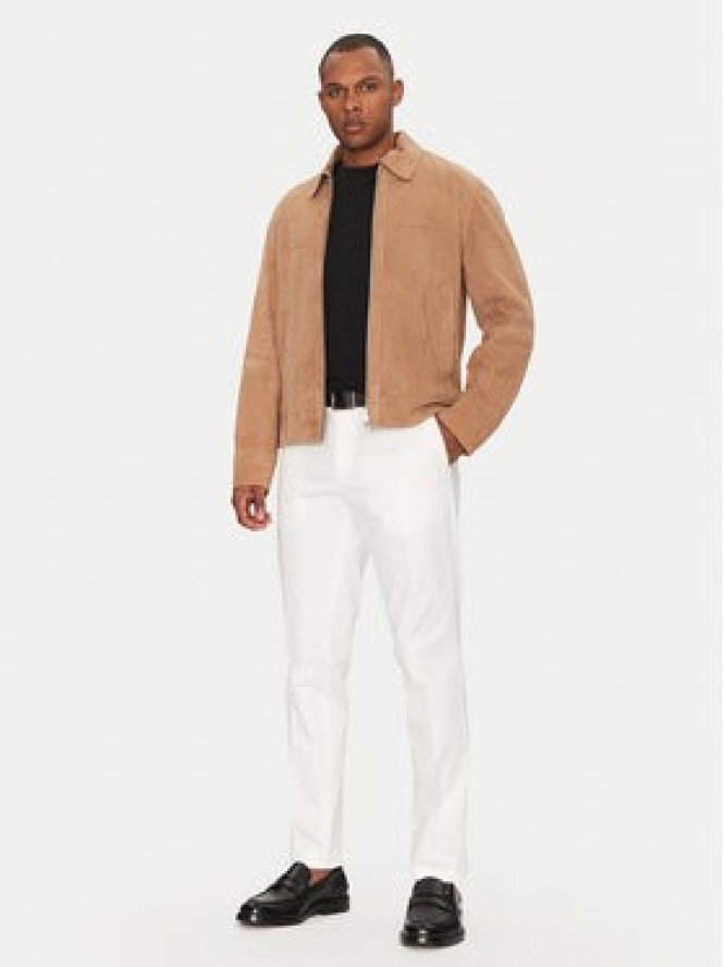 BOSS Spodnie garniturowe C-Genius 50539970 Biały Slim Fit