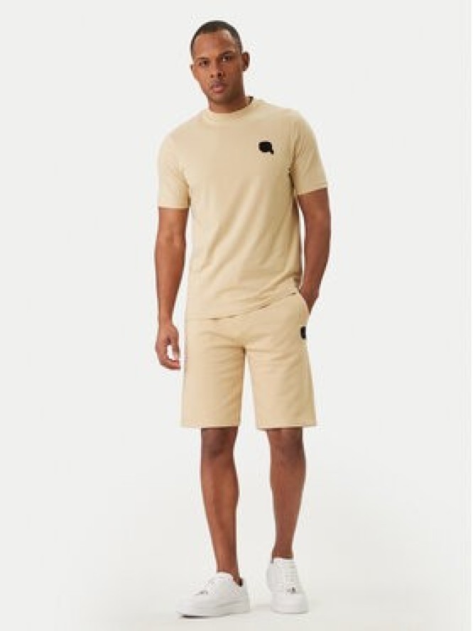 KARL LAGERFELD T-Shirt 755049 562235 Beżowy Regular Fit