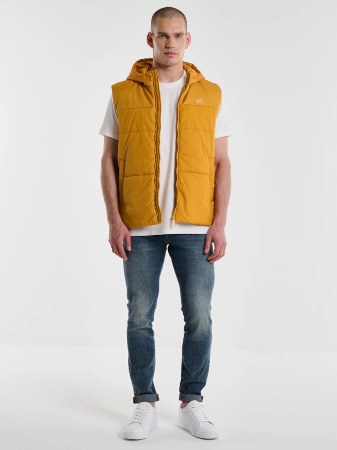 Jeansy męskie z przetarciami granatowe Ervad 750