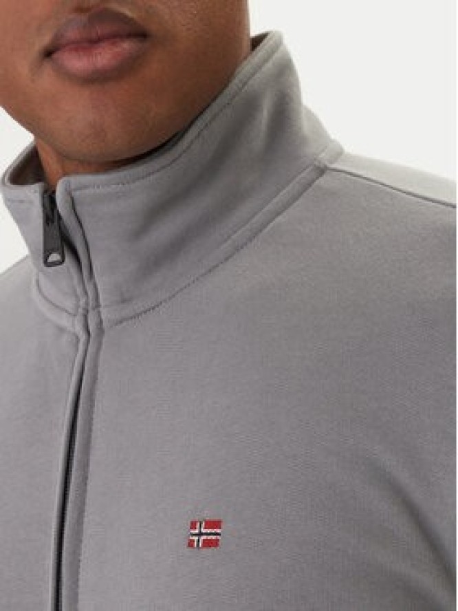 Napapijri Bluza Balis NP0A4HHW Szary Regular Fit