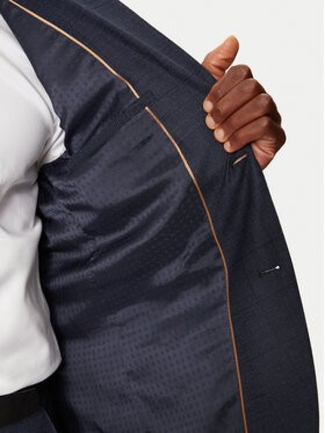 BOSS Garnitur 50528142 Granatowy Slim Fit